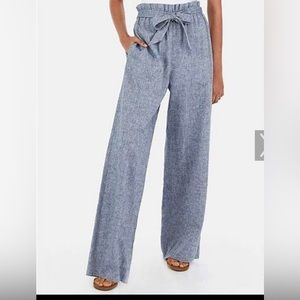 Express wide leg linen pants
